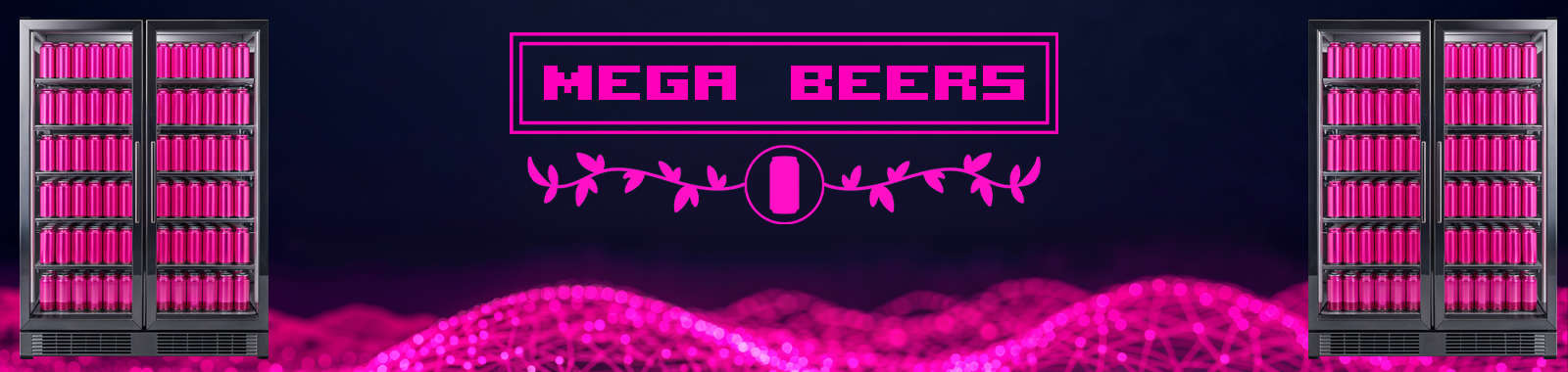 Mega Beers 6-Pack background