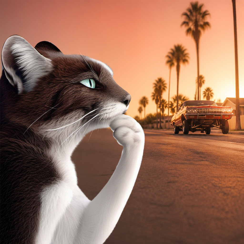 Media for Thinking Cat #1214 item