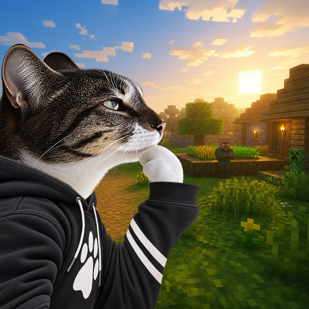 Media for Thinking Cat #5502 item