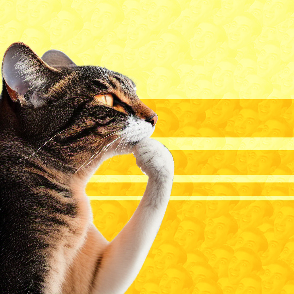 Media for Thinking Cat #609 item