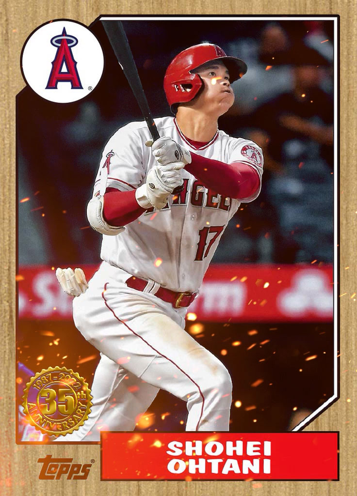 Media for Angels® Shohei Ohtani 1987 35th Anniversary Wood T87-1 Common #176 item