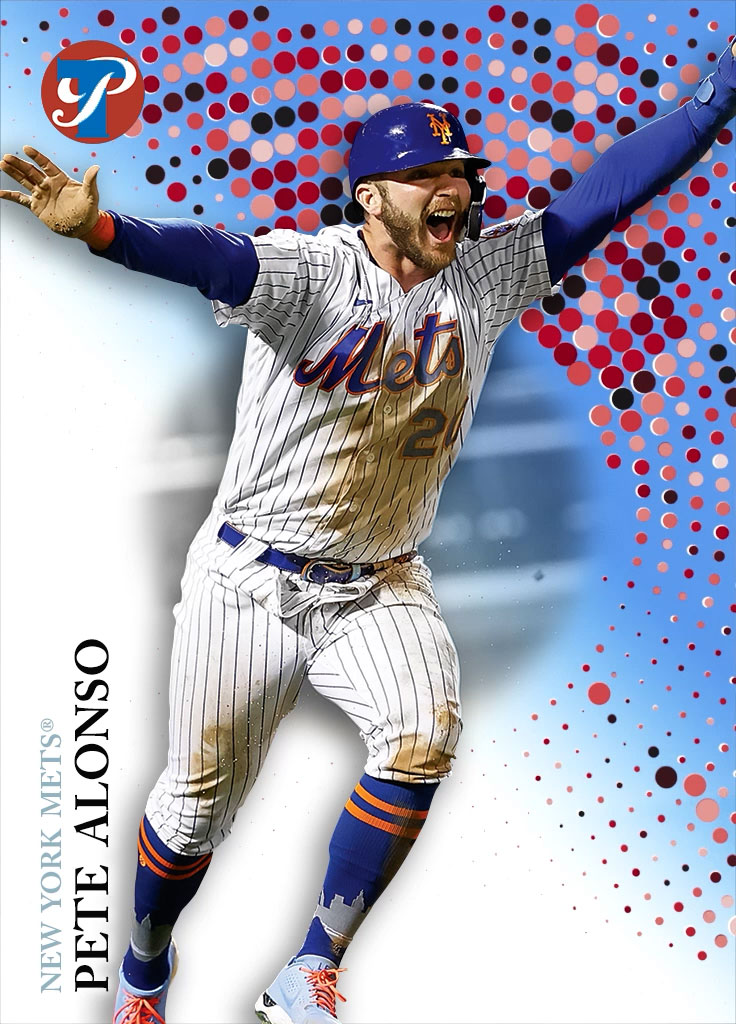 Media for New York Mets® Pete Alonso Base Blue 1048 Common #91 item